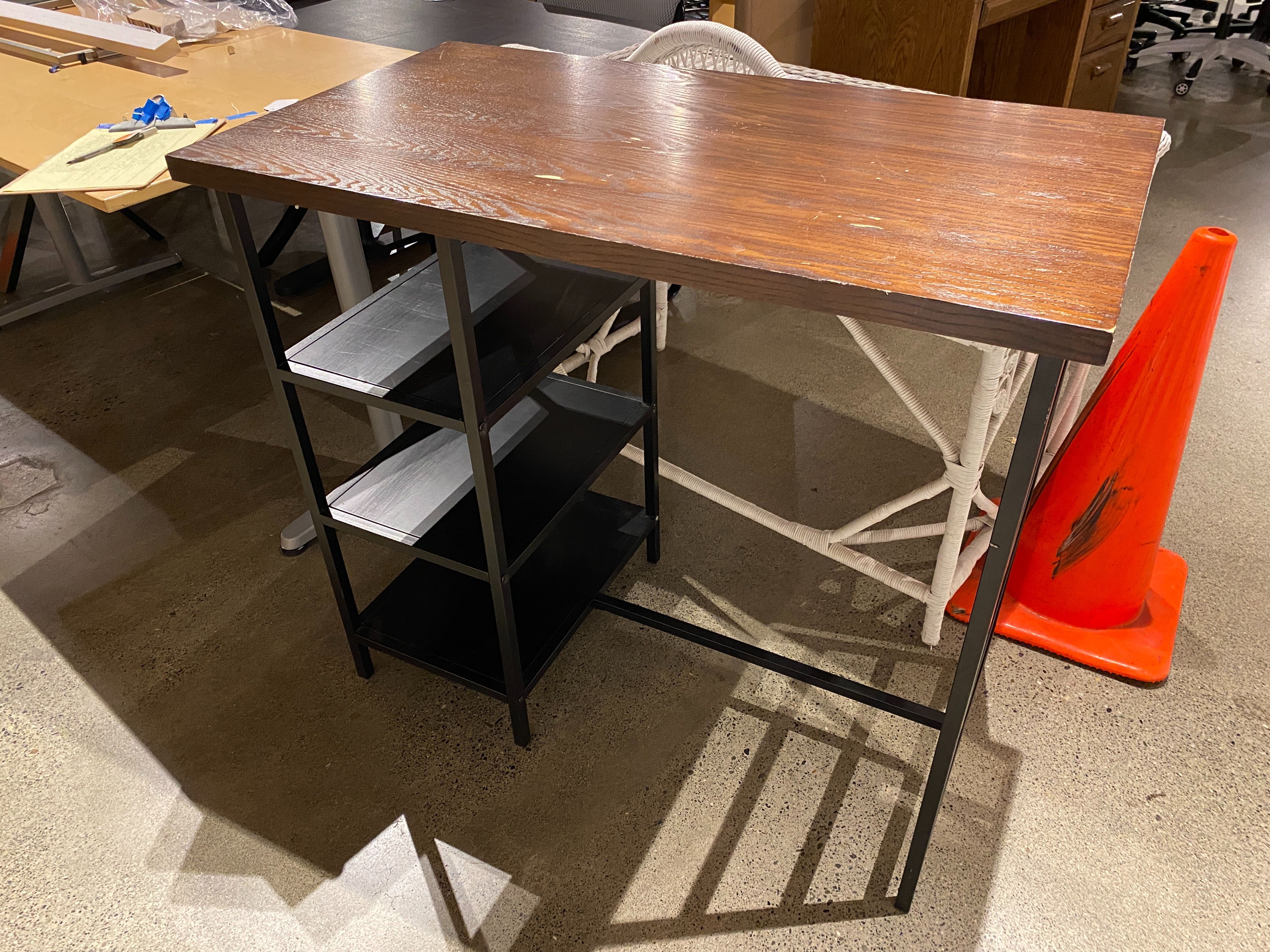 Rustic 3 Shelf Desk
