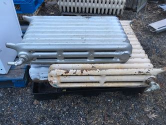 Cast iron hot water radiators
