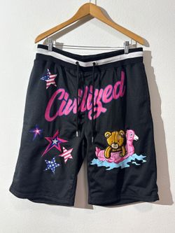 CivilizeD Mens Street Wear Sweat Pants Shorts Hip Hop