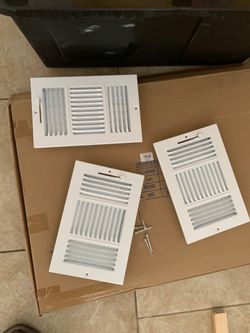 Ac duct vent register