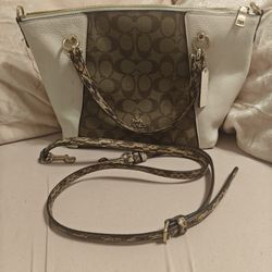 Coach Tote With Body Strap