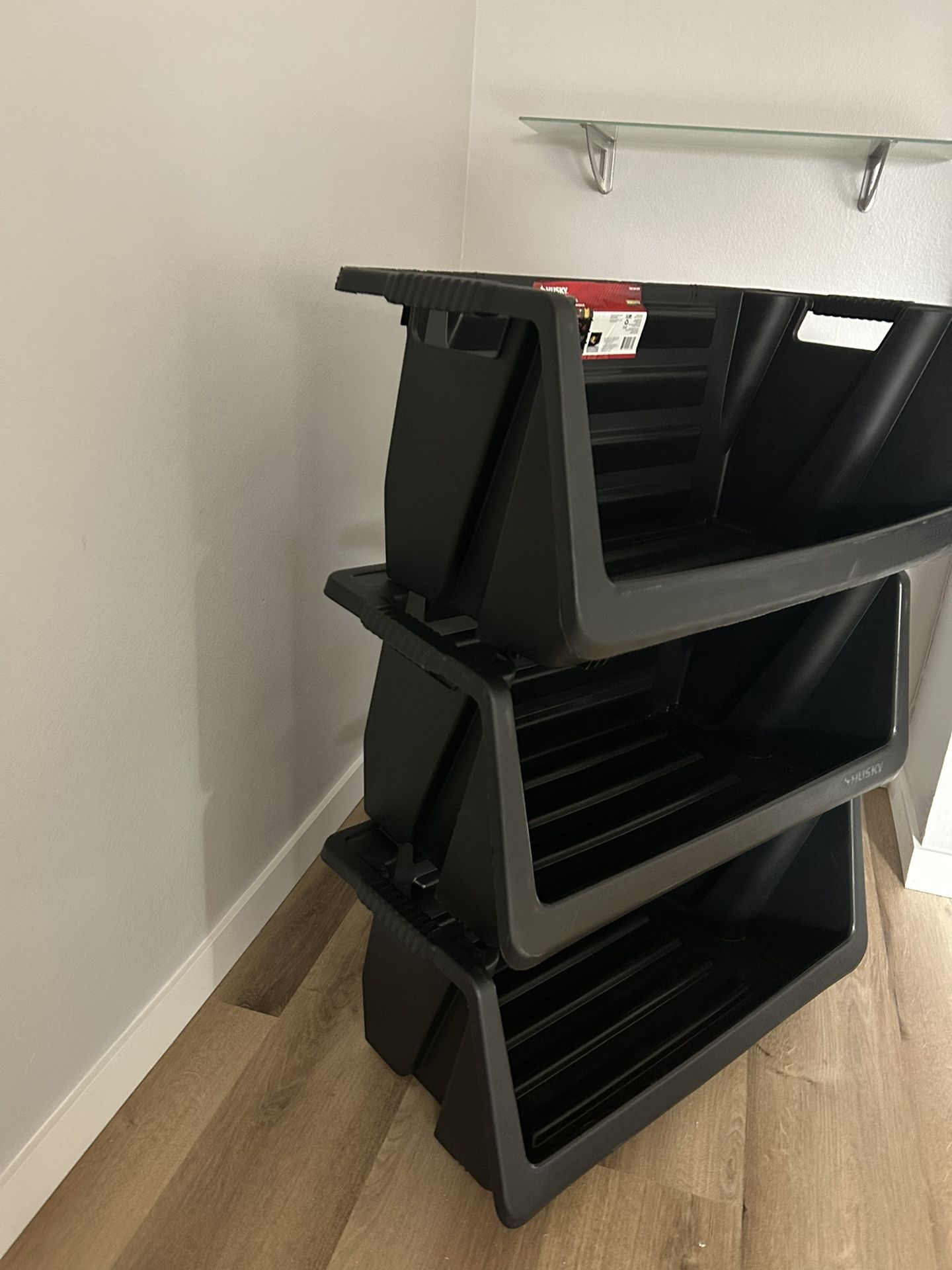Husky Stackable Storage Bins - Large