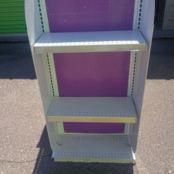 modular steel gondola shelving W/ Wheels