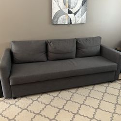Dark grey pullout sofa (2 available)