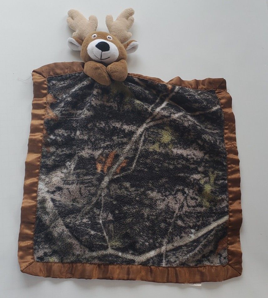 Scene Weaver Camo Deer Security Blanket Lovey Satin Springs Creative True Timber
