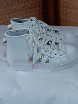 Ladies Adidas Original Nizza Mid Platforms
