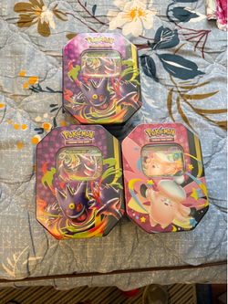 Pokemon Moonlit Tin Gengar & Clefable EX