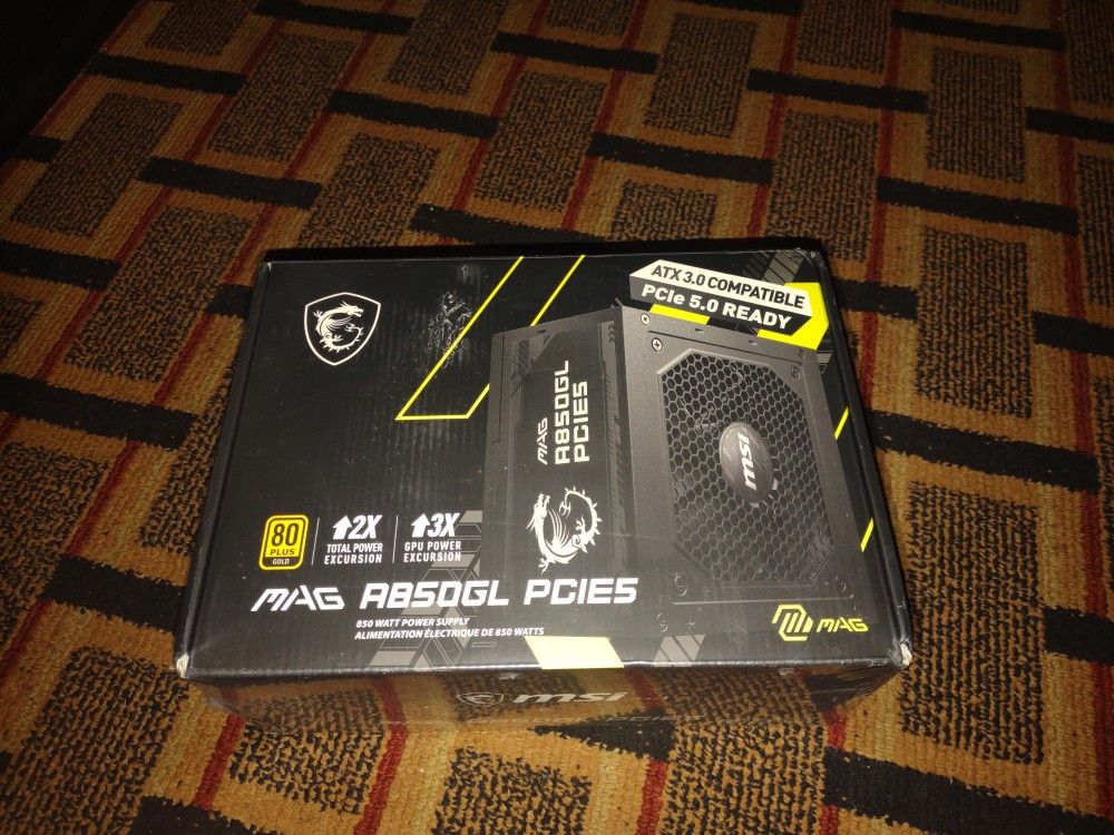 Brand New & sealed MSI MAG A850GL 850w ATX 3.0 PSU