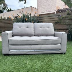 Grey Fold-Out Couch
