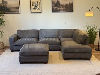 Gray Costco sectional couch delivery available