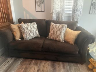 Brown Microfiber  Sofa