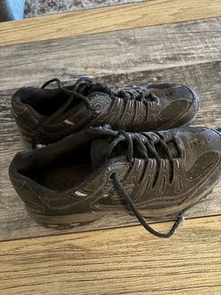 Men’s Skechers Black Low-Top Lace-Up Sneakers