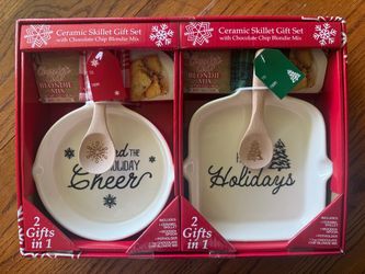Ceramic Skillet Gift Set with Blondie Mix – Set of 2