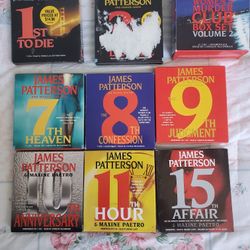 Bundle of 11 James Patterson Women's Murder Club audiobook CDs- pick up in Gilbert