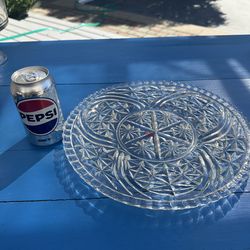 Vintage Pretty Glass Platter
