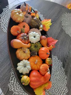 Fall Autum boat table decor