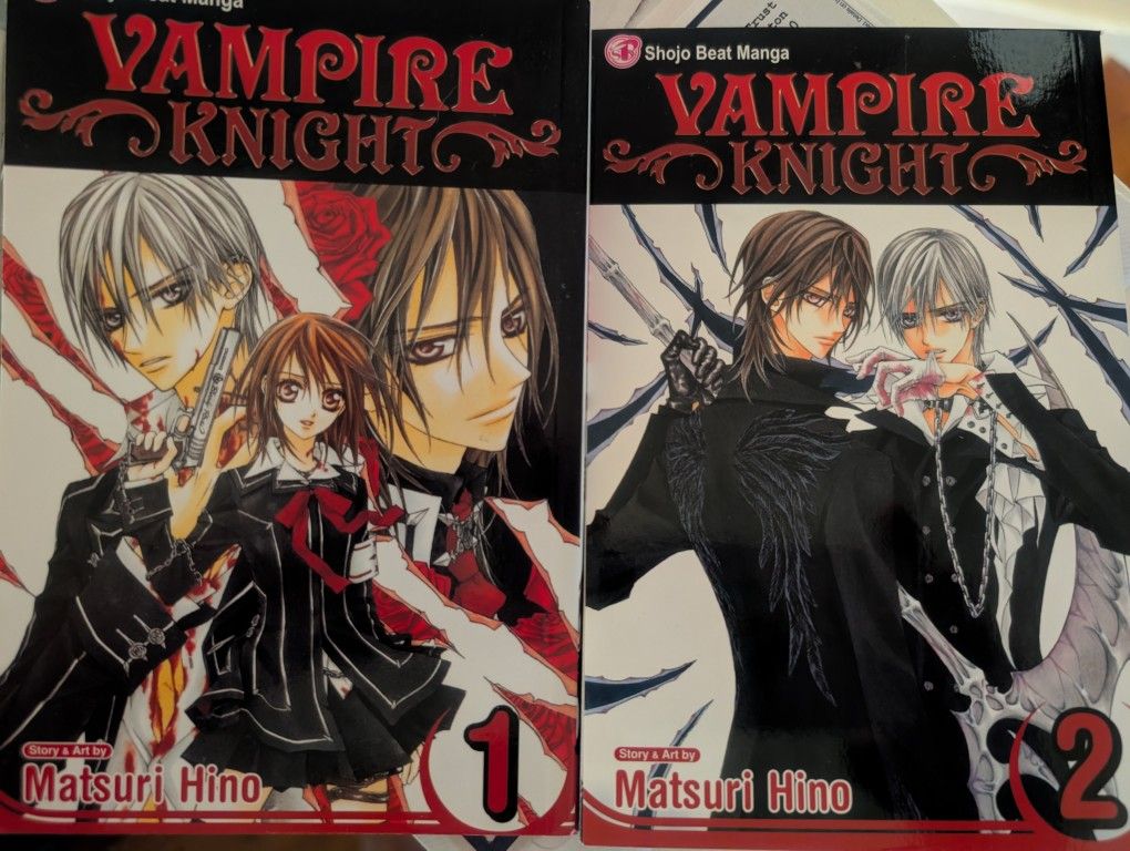 Mangas: Vampire Knight vols. 1 and 2 -- like new. $3 each