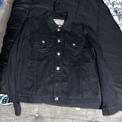 Black True Religion Denim Jacket 