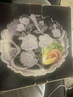 Rose garden platter