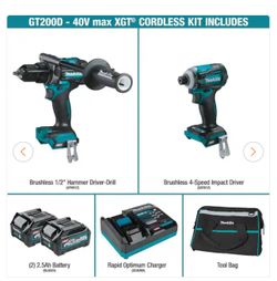 Makita 40v MAX XGT Drill Kit