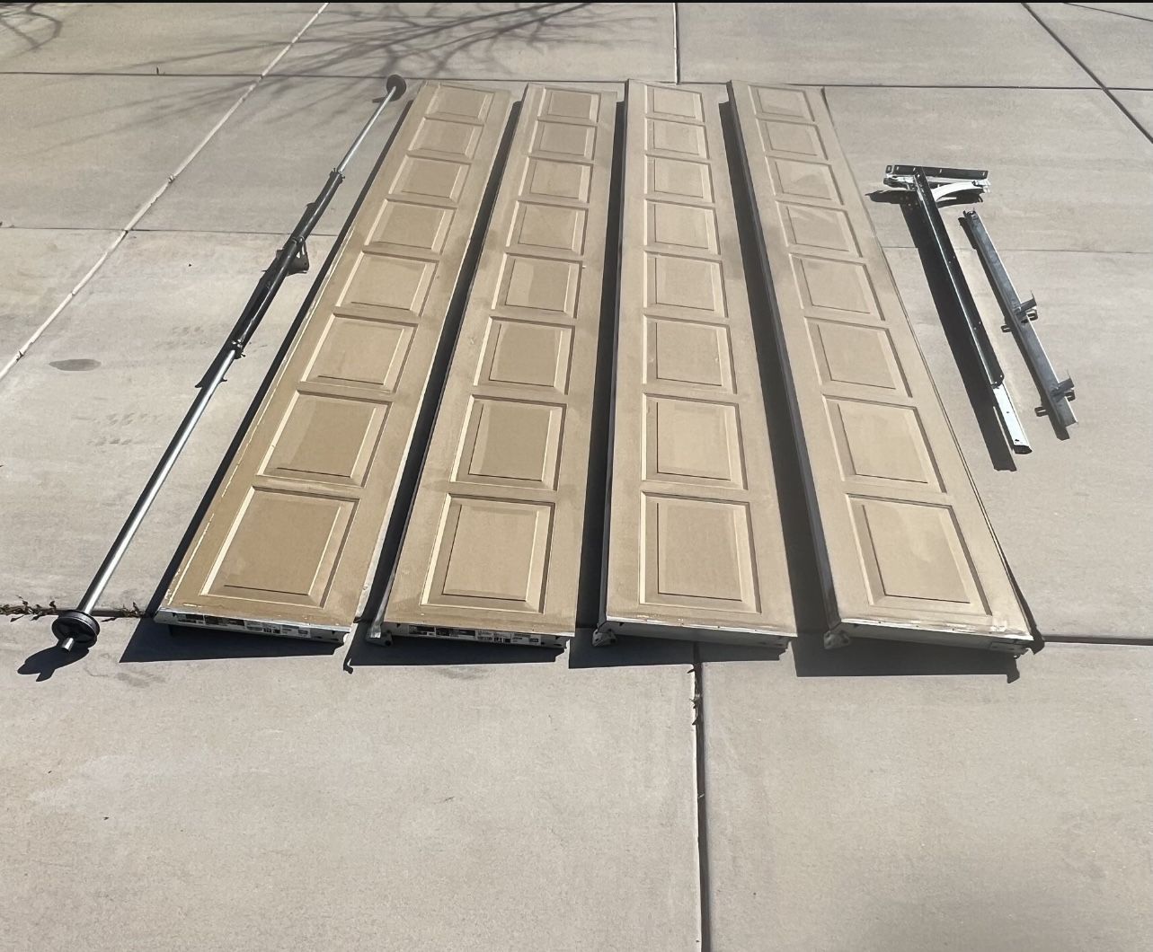 Good Used Complete Insulated 16x7 Garage Door