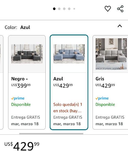 Sectional sofa for living room