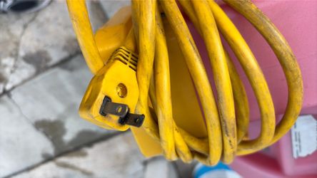 Yellow Heavy-Duty Outdoor Extension Cord
