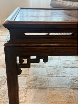 Vintage Dark Wood Coffee Table