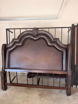 King size bed frame and sofa set