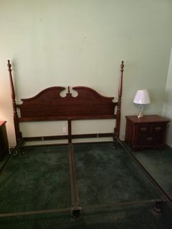 Solid wood king bedroom set