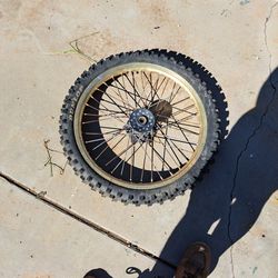Dirt Bike Rim And Tire