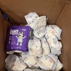 Box of Bluey diapers