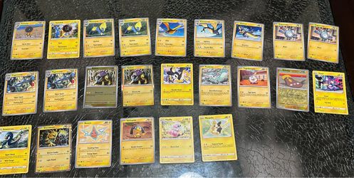 (Come as shown in image) 24 Pokémon cards