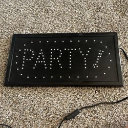 Light Up Party Sign