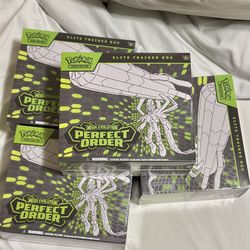 Pokemon Perfect Order ETBs SEALED