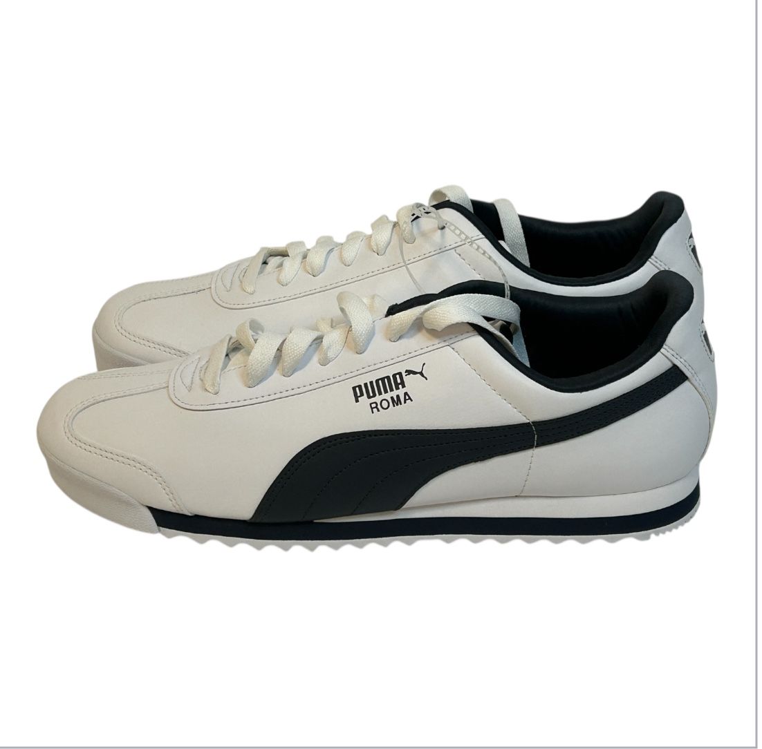 Puma Roma Men’s Size 13 , New , Without Box White&Navy Blue