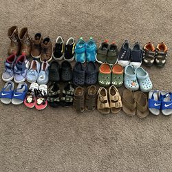 Huge Lot Of Toddler Boy Shoes