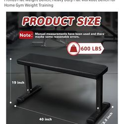Flat weight bench
