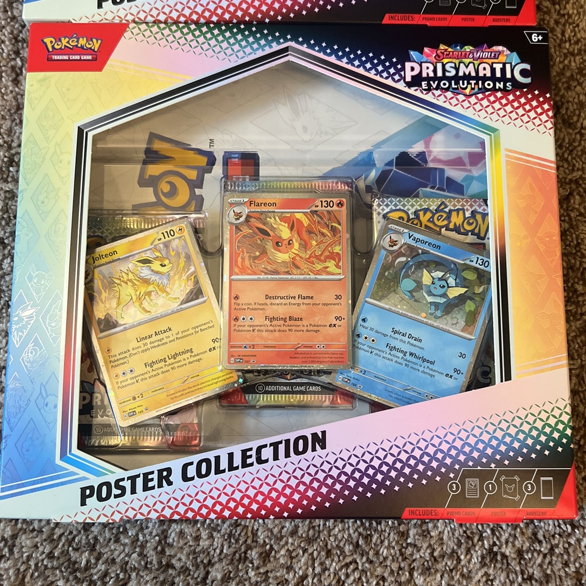 2 Pokemon Prismatic Evolutions Poster Collection