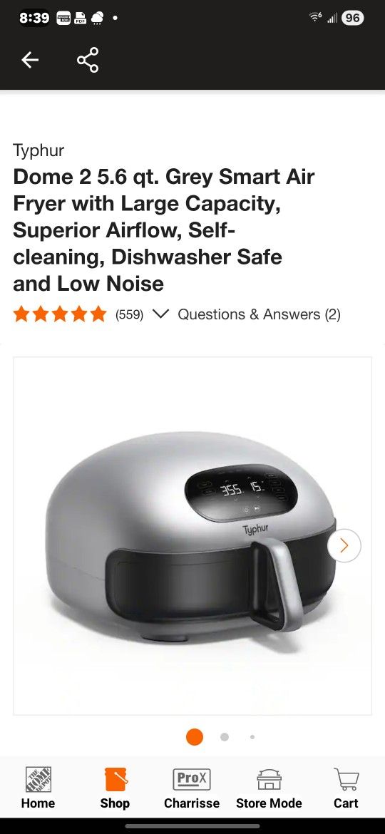 TYPHUR DOME 2 Air Fryer