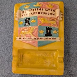 Rare Vintage 1956 Ashtray St. Pierre & Patterson "Which Means Don't Let....