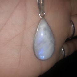 Moonstone And Sterling Necklace