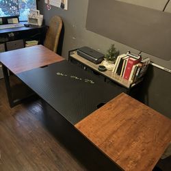 Sturdy Workshop Computer Desk (manual Stand Up)