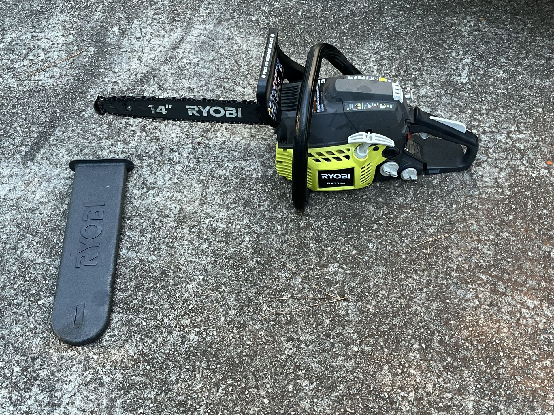 RYOBI 14 in. 37cc 2-Cycle Gas Chainsaw used 60
