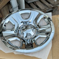 Four Chrome Hubcaps Dodge Ram 1500