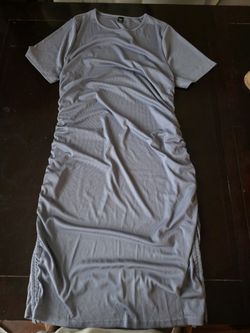 Grey Dress With Adjustable Strings 