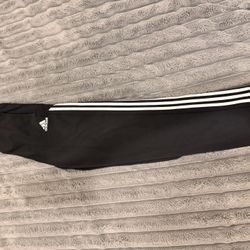 Adidas Black Track Pants – 3 Stripe – Size S