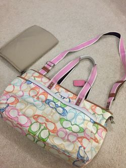 Large Coach Diaper Bag