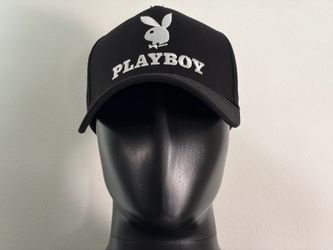 Pacsun Playboy Twill Snapback Baseball Hat Cap (Black / OSFA)