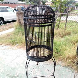 Wrought Iron Bird Cage 